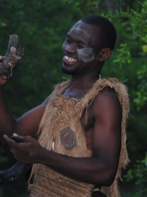 Bush walking during sarari to Selous from Dar Es Sallam or Zanzibar